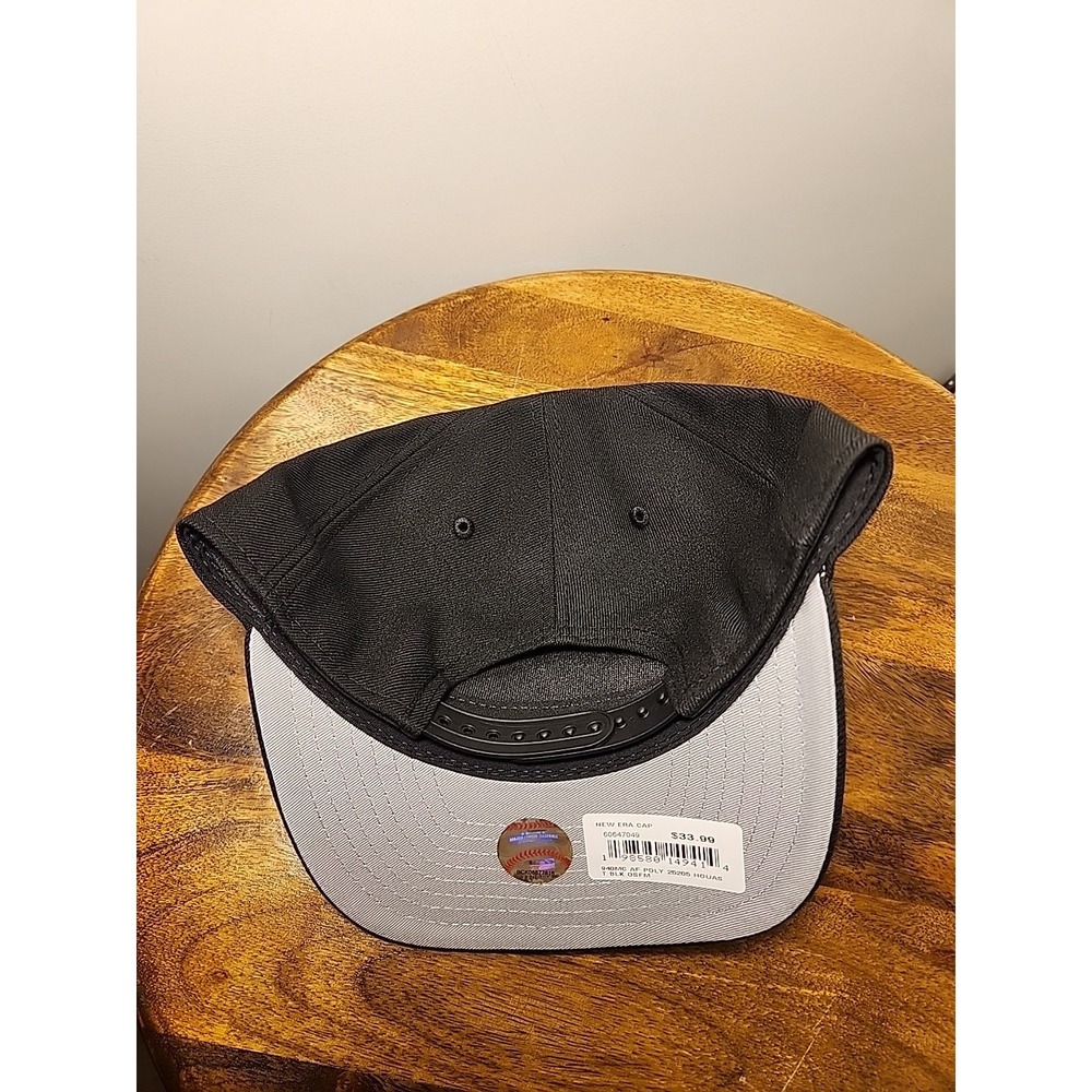 Houston Astros New Era 9Forty A-Frame Snapback Charcoal Blackout Hat Cap NWT - Picture 4 of 4